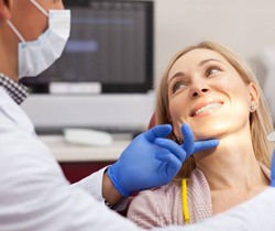 woman at dental appointment