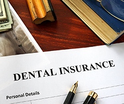 dental insurance form on table in State College